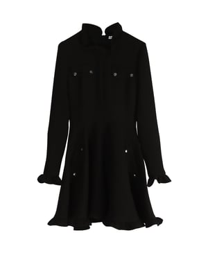 JW Anderson jurk met lange mouwen in zwart acetaat