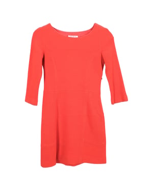Sandro Stretch Minijurk in Oranje Acryl