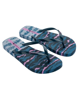 Ipanema Zebra-teenslippers voor dames (Blauwdruk)
