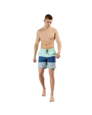 Hurley Heren Volley Colour Block Zwemshort (Blauw/Aqua)