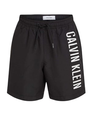 Calvin Klein Jongens Embleem Zwemshorts (Zwart)