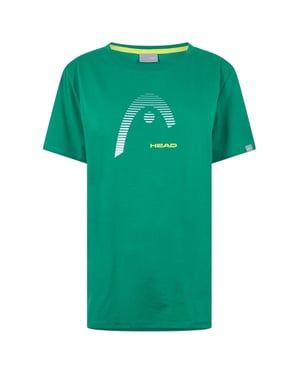 Head Dames-T-shirt met grafische print van Club Lara (Groen)