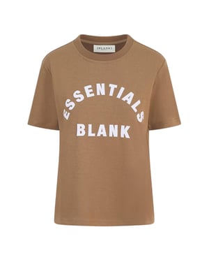 Blank Essentials Dames/Dames Oversized Vriend T-shirt (Mokka)