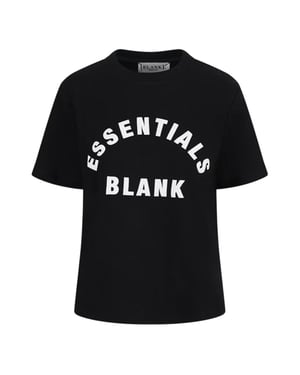 Blank Essentials Dames/Dames Oversized Vriend T-shirt (Zwart)