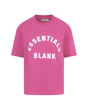 Blank Essentials Dames/Dames Oversized Vriend T-shirt (Roze)