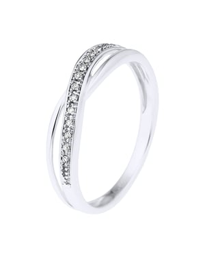 Alliance Cross Diamonds 0,034 Cts White Gold