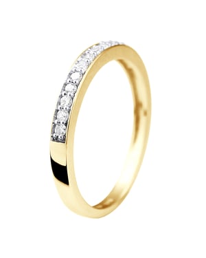 Alliance Diamonds 0,25 Cts Yellow Gold Jewelry