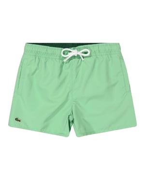 Lacoste Zwemshort voor jongens met krokodillenprint (Groen)