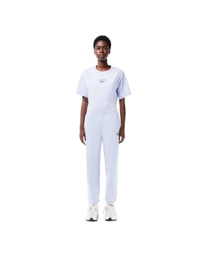 Lacoste Joggingbroek van fleece met relaxte pasvorm voor dames, als loungewear (Blauw)