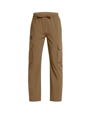 Under Armour Geweven combatbroek met Icon-motief voor jongens (Bruin)