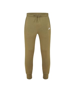Nike Heren Sportswear Club Fleece Joggingbroek (Olijf/wit)