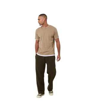 Brave Soul Heren Joggers (Kaki Groen)