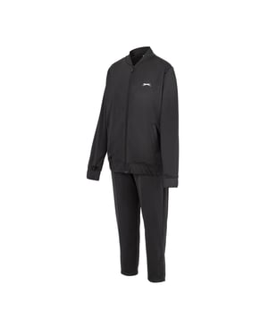 Slazenger Sporttrainingspak voor dames met geborduurd logo (Zwart)