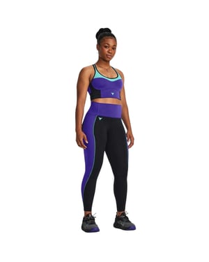 Under Armour Slanke hardlooplegging met kleurblokken voor dames (Zwart)