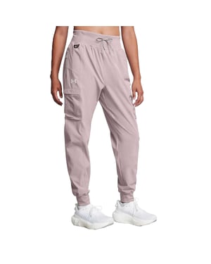 Under Armour Trailrun-joggingbroek met zijzakken voor dames (Grijs)