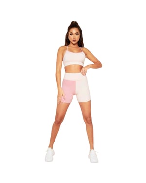 Missy Empire Dames/Dames Kleurblok Sport Shorts (Roze)
