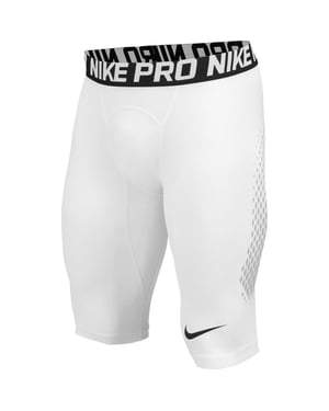 Nike Heren Pro Trainingscompressieshort (Wit)
