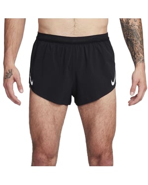 Nike Heren Aero 2 in 1 Hardloopshort (Zwart, Wit)