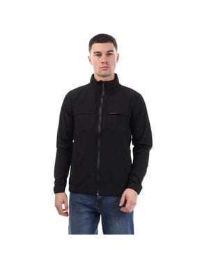 Duck and Cover Heren Chamata Nylon Jas (Zwart)