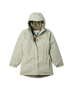 Columbia Jongens geïsoleerde jas met capuchon voor wandelen (Groen)