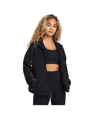 Under Armour Geventileerde sporttrainingsjas voor dames uit de Unstoppable-collectie (Zwart)
