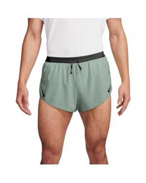 Nike Heren Aero 2 in 1 Hardloopshort (Groen)