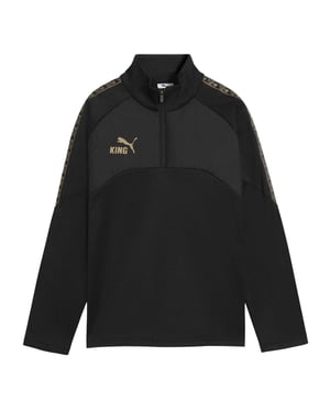 Puma King-trainingsshirt voor kinderen (Zwart/Goud)