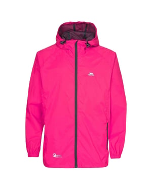 Trespass Qikpac-jas met capuchon voor dames, relaxte pasvorm (Sasparilla Roze Print)