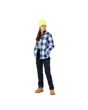 Dickies Dames/Dames Flanellen Overhemd Jas (Surf Blauw)
