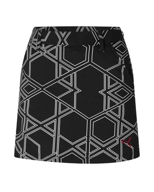 Puma Geometrische golfskort voor dames (Zwart)