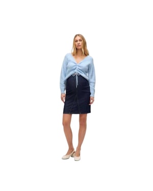 Mamalicious Mlatlanta-spijkerrok voor dames (Donkerblauw)