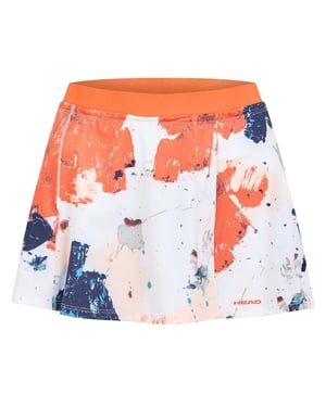 Head Damesrok met verfspatten (Oranje)