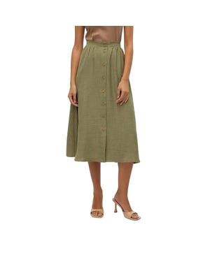 Vero Moda Dames/Dames Laney A-lijn Midi rok (Laurierkrans)
