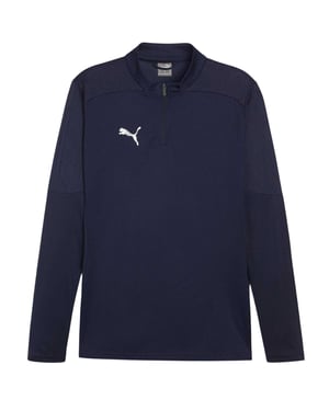 Puma Heren Team Final trainingsfleece met kwartritssluiting (Marine)