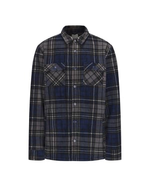 SoulCal Heren geruite polyester jas (Marine)