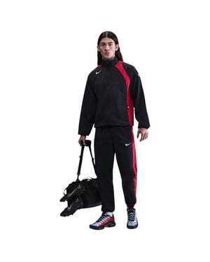 Nike Heren Total 90 Waterafstotend Track Jacket (Zwart, Rood)