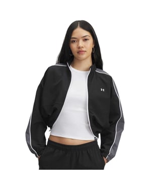 Under Armour Rival Colour Block-trainingsjack voor dames (Zwart)