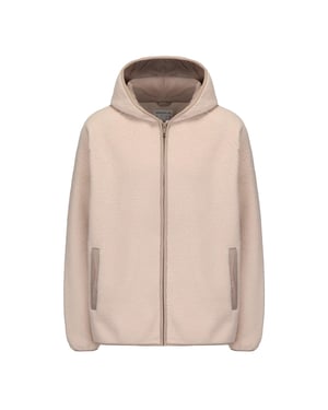 SoulCal Dames/Dames Relaxed Fit Fleecejack met capuchon (Beige)