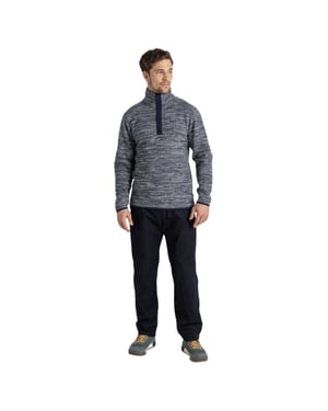Craghoppers Finnian fleece-shirt met lange mouwen voor heren (Blauwe marinemarlijn)