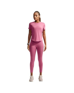 Nike Swoosh Dri-FIT-shirt voor dames (Pioenroos)