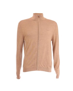 Gant Herenvest van merinowol (Zand)