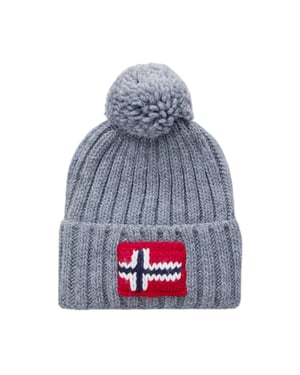 Napapijri Uniseks volwassen Beanie (Midden-Grijs)