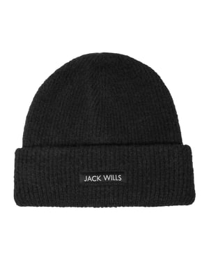 Jack Wills Geribde Casual muts (Zwart)
