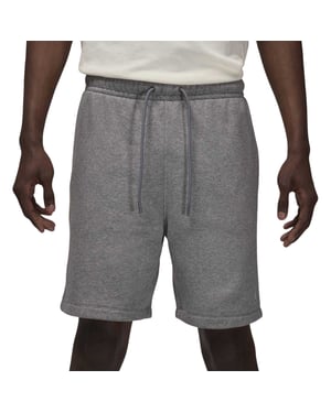 Nike Air Jordan fleece-short voor heren (Koolstof/Wit)