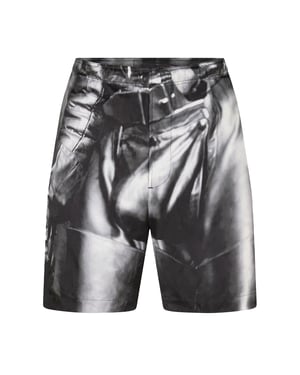 Diesel Korte broek voor volwassenen met grafische print (Zwart)