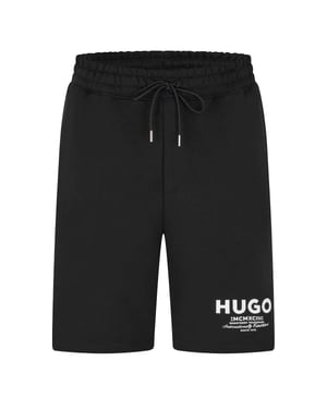 Hugo Boss Heren Nomario Sweat Shorts (Zwart, Wit)