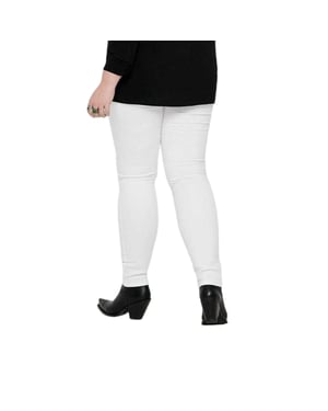 Only Skinny-jeggings voor dames (Wit)
