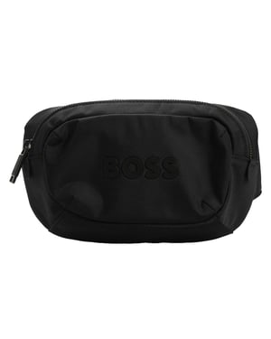 Boss Catch 3.0 heuptasje met reliëfpatroon (Donkerblauw)