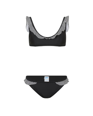 Zoggs Dames/Dames Frill Bikini Set (Zwart)