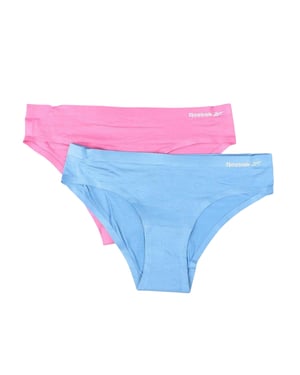 Reebok Dames/Dames Effen Slipje (Set van 2) (Blauw/roze)